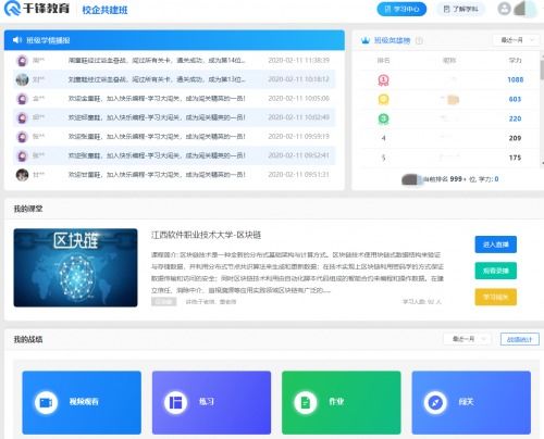協(xié)同育人 千鋒教育與高等院校共建區(qū)塊鏈技術(shù)線上專(zhuān)業(yè)課程